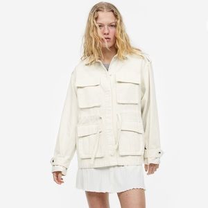 H&M Cotton Twill Utility Jacket